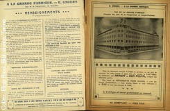 A la grande fabrique Esders - Bruxelles. Et 1910