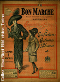 Au bon march - Bruxelles. cataloghi non datati. Lundi 1 avril et jours suivants - Exposition speciale de confecrtions, costumes, blouses...