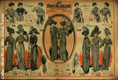 Au bon march - Bruxelles. cataloghi non datati. Lundi 1 avril et jours suivants - Exposition speciale de confecrtions, costumes, blouses...