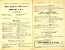 Grande maison de deuil - Bruxelles. Saison d't 1899 - Specialit de noir