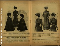 Grande maison de deuil - Bruxelles. Saison d't 1899 - Specialit de noir. Saison d'hiver 1901-1902 - Specialit de noir