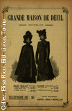 Grande maison de deuil - Bruxelles. Saison d't 1899 - Specialit de noir. Saison d'hiver 1901-1902 - Specialit de noir