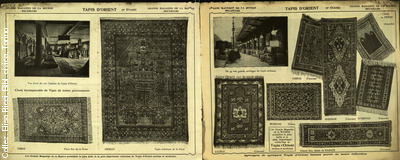 Grands magasins de la Bourse - Bruxelles. datati. Importation de tapis d'Orient - Septembre-octobre 1922