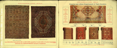 Grands magasins de la Bourse - Bruxelles. datati. Septembre octobre 1913 - Tapis meubles siges tentures