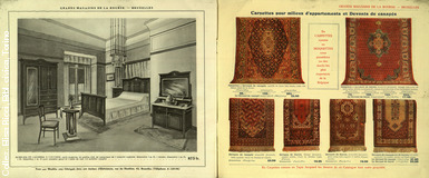 Grands magasins de la Bourse - Bruxelles. datati. Septembre octobre 1913 - Tapis meubles siges tentures