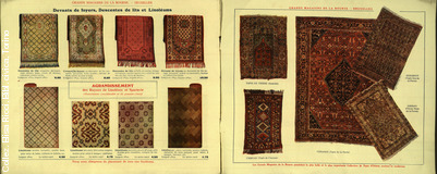 Grands magasins de la Bourse - Bruxelles. datati. Septembre octobre 1913 - Tapis meubles siges tentures