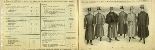 Maison Royale - Bruxelles. Catalogue spcial de vetements et accessoires pour la livre 1