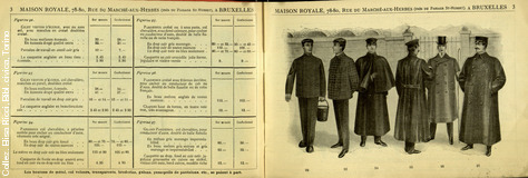 Maison Royale - Bruxelles. Catalogue spcial de vetements et accessoires pour la livre 1