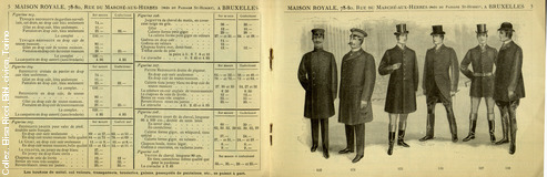 Maison Royale - Bruxelles. Catalogue spcial de vetements et accessoires pour la livre 1