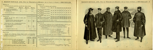 Maison Royale - Bruxelles. Catalogue spcial de vetements et accessoires pour la livre 1