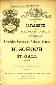 Schoch - St.Gall. Catalogue pour la saison d't