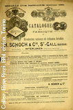 Schoch - St.Gall. Catalogue de la fabrique... - Modle 8260